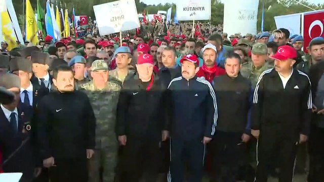 Çanakkale Kara Savaşları'nın 103. yılı - 57. Alay Vefa Yürüyüşü - ÇANAKKALE