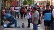 Estatuas humanas toman las calles de Honduras