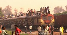 Indian train in all its (crowded!) glory!
