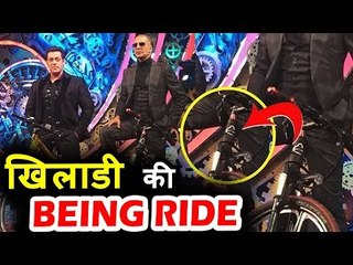 Salman के BEING HUMAN E-Cycle को किया Akshay Kumar ने प्रमोट । Bigg Boss 11 Finale
