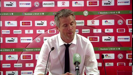 La réaction de Mickaël Landreau après Nîmes Olympique - FC Lorient (1-0)