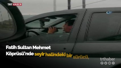 Zurnalı trafik canavarı kamerada