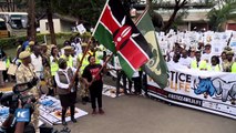 Marcha en Kenia para proteger elefantes, rinocerontes y leones