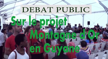 Débat Public sur le projet Montagne d'Or en Guyane-réunion-ouverture-partie1