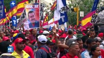 Chavistas marchan en respaldo al presupuesto nacional 2017