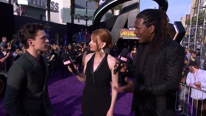 Tom Holland Live from the Avengers_ Infinity War Premiere