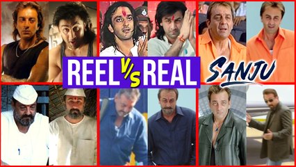 Sanju Teaser: 10 SHOCKINGLY Similar Looks Of Reel And Real Sanjay Dutt | Ranbir Kapoor