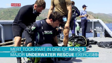 NATO, Kurtarma Dalgıcı Mert Çeltek'in hikayesini yayınladı