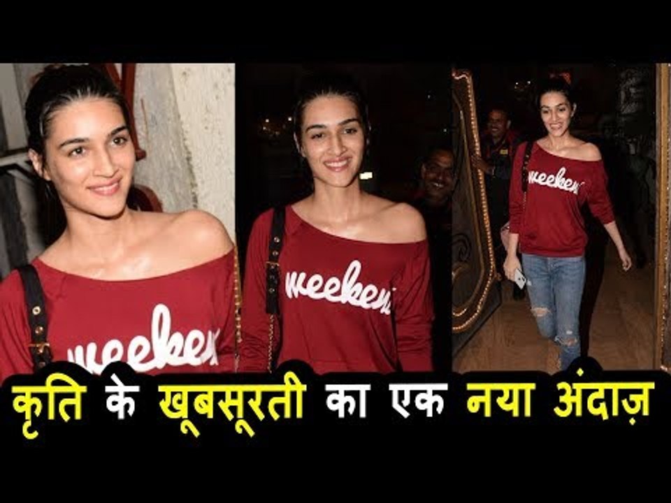 Kriti Sanon अपनी बेहेन के साथ पोह्ची Myra Saloon पर