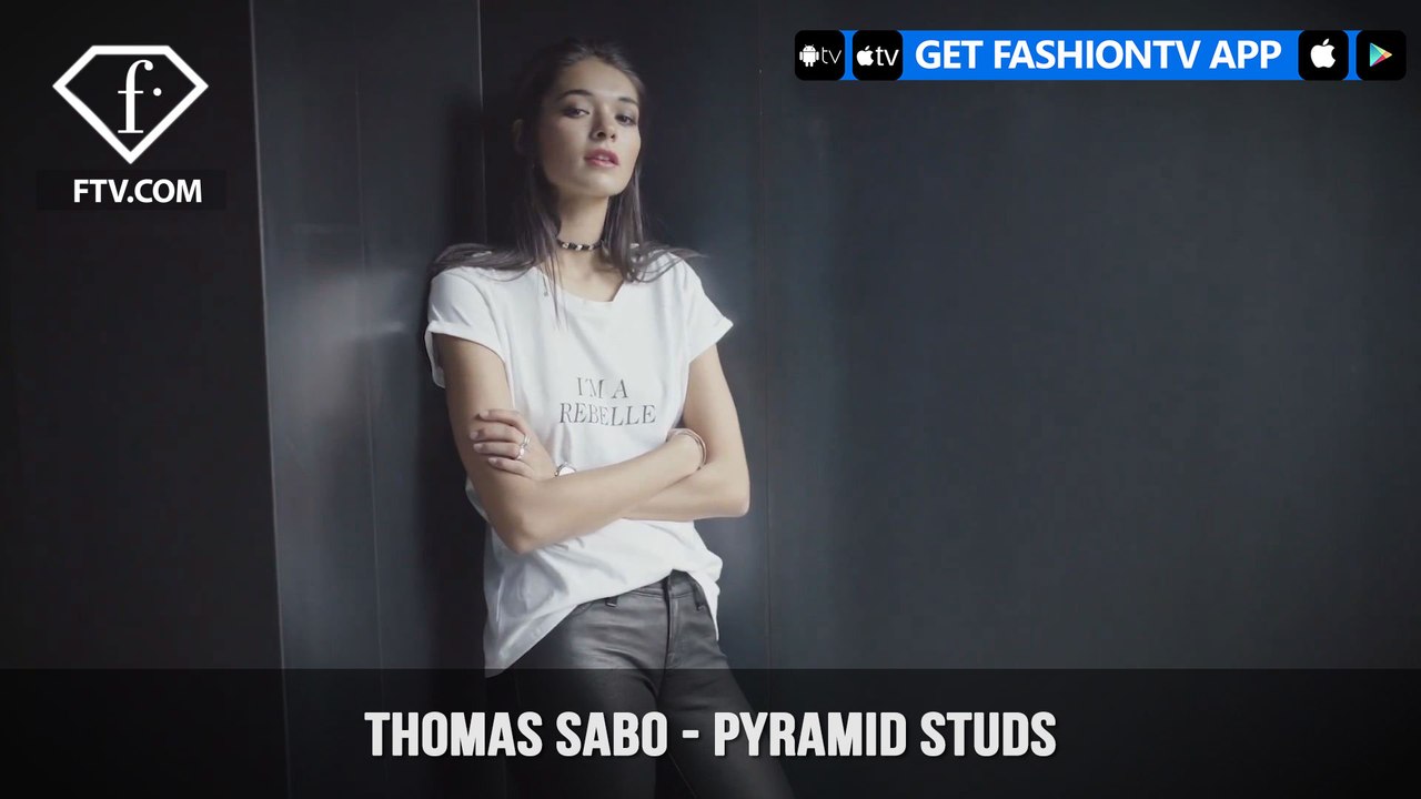 Thomas Sabo Pyramid Studs for a Rock & Roll Rivet Rebel Heart Look | FashionTV | FTV