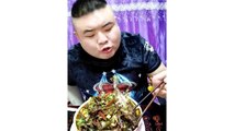 LET'S EAT SHOW COMPILATION-CHINESE FOOD-MUKBANG-challenge-Beauty eat strange food-asian food-NO.147