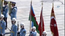Cumhurbaşkanı Erdoğan, İlham Aliyev’i Resmi Tören İle Karşıladı