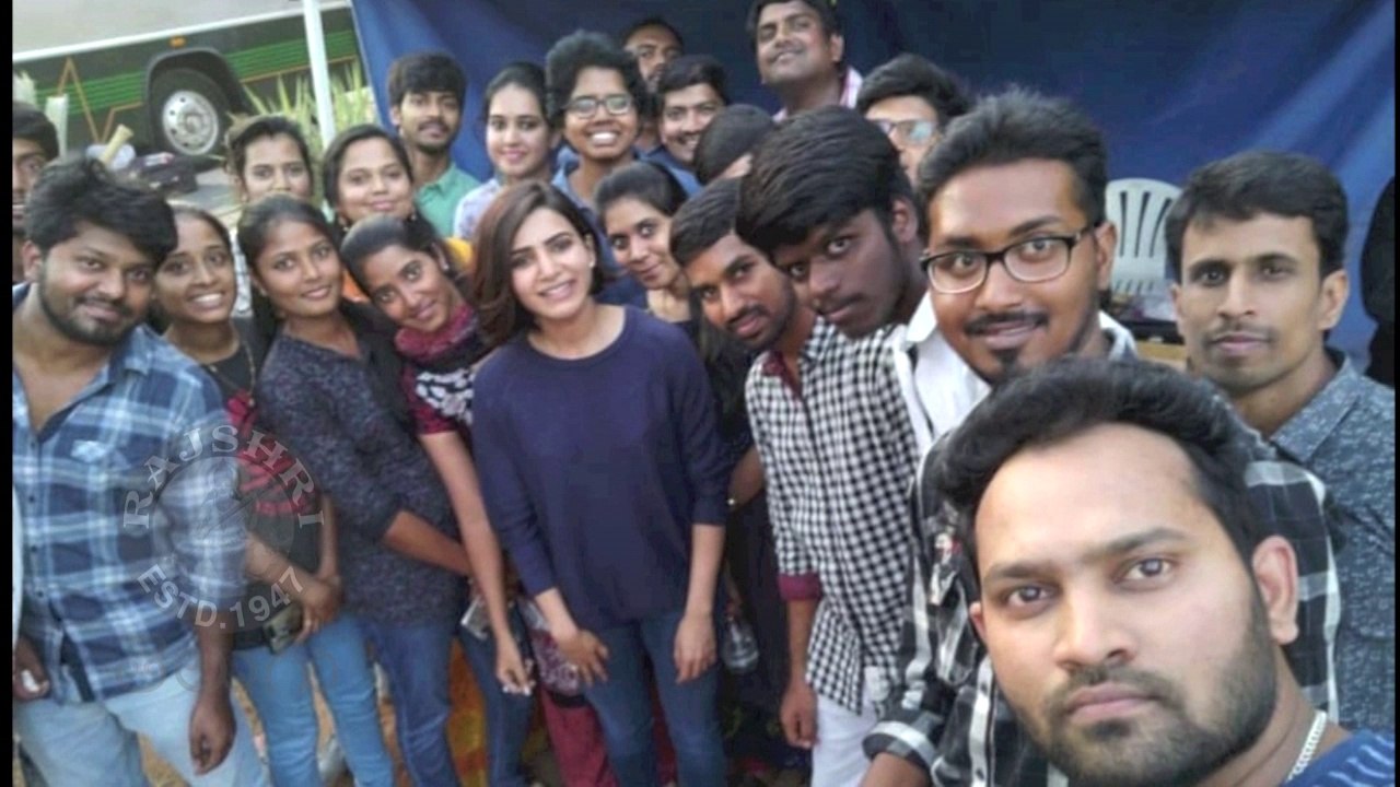 Actress Samantha Akkineni In Advance Birthday Celebrations With Fans