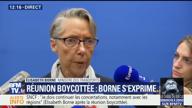 Ma porte est toujours ouverte , affirme la ministre des Transports après la réunion boycottée par les syndicats de la SNCF