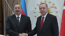 Cumhurbaşkanı Erdoğan Azerbaycan Cumhurbaşkanı Aliyev ile Başbaşa Görüştü