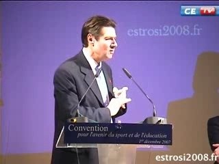 christian Estrosi  sport et de l'éducation à Nice 2008