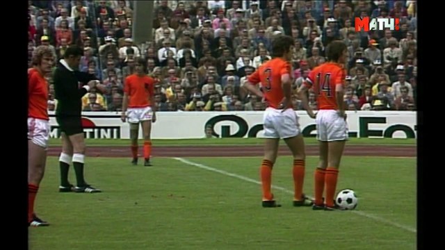 Футбол Чемпионат мира 1974 года Финал Германия - Голландия 1 тайм