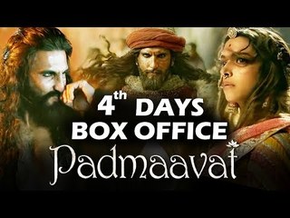 PADMAVAT मूवी के 4 थे दिन की BOX OFFICE कमाई | SUPERB GROWTH | Deepika, Shahid, Ranveer