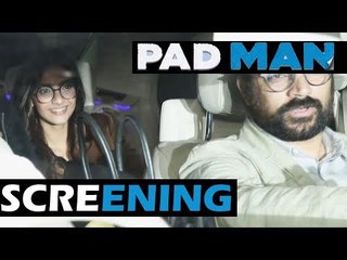Padman की स्पेशल स्क्रीनिंग पर पोहचे  Sonam Kapoor और उनके दोस्त