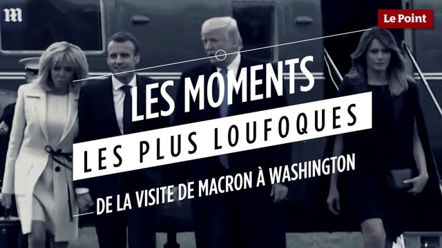 Les moments les plus loufoques de la visite de Macron aux Etats-Unis