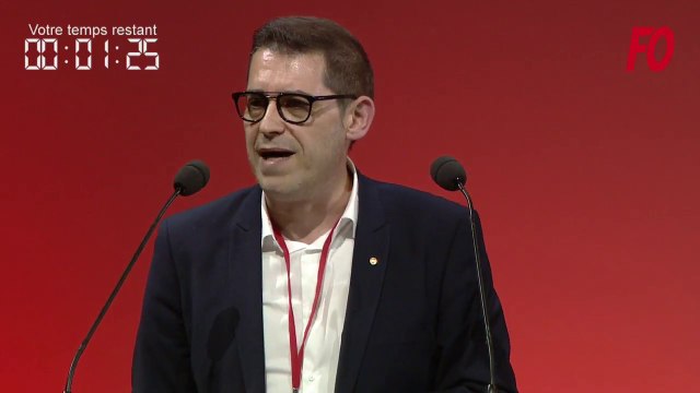 Intervention de Laurent LE FLOCH lors du 24e Congrès confédéral Force Ouvrière