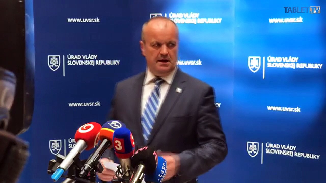 ZÁZNAM: Minister Peter Gajdoš po rokovaní vlády