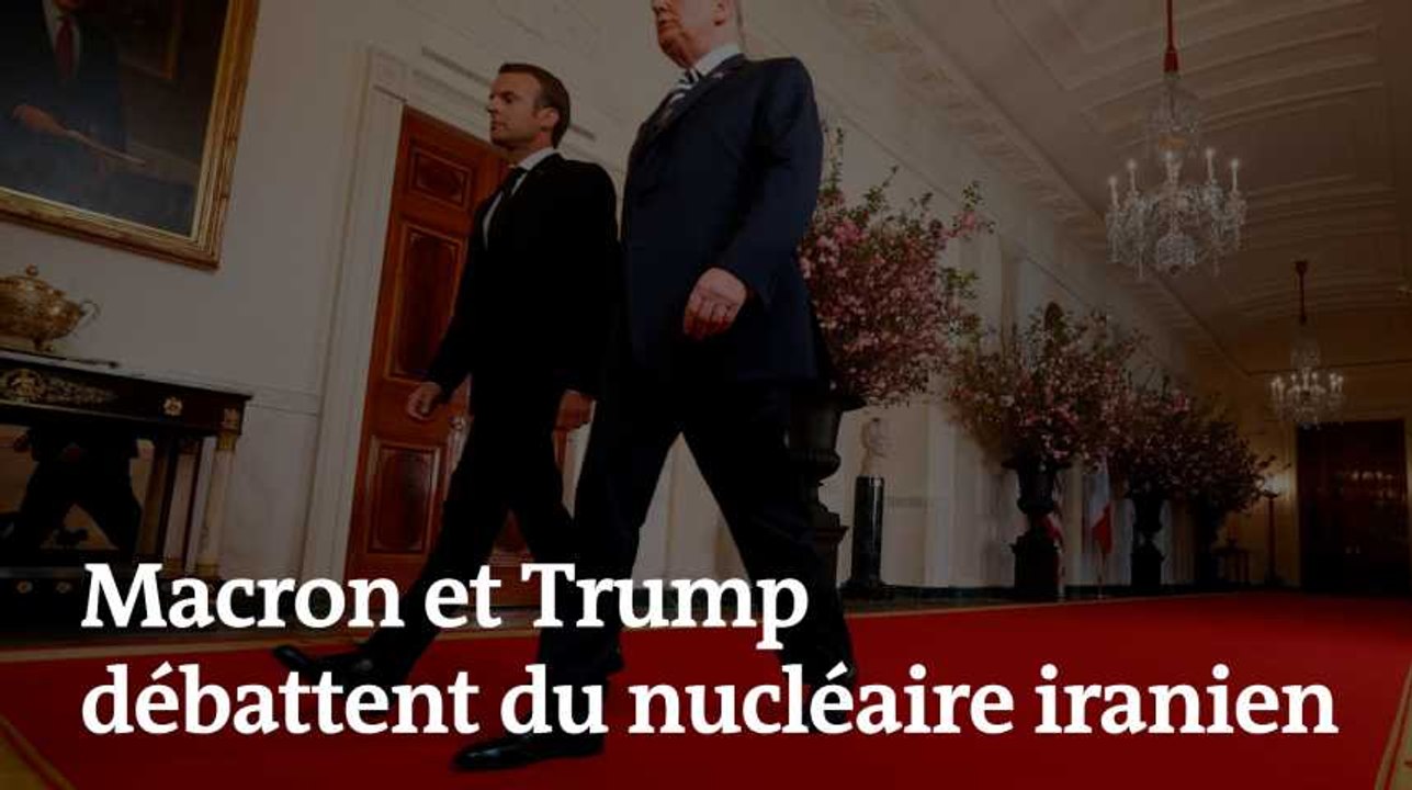 À la Maison Blanche, Macron et Trump débattent du nucléaire iranien