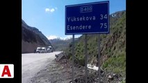 Mühimmat taşınan TIR birden alev aldı, karayolu trafiğe kapatıldı