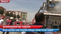 Başakşehir'de bulunan 5 katlı bir iş merkezinde yangın çıktı