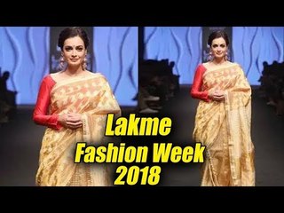 Dia Mirza ने किया Ramp Walk Lakme Fashion Week 2018 पर