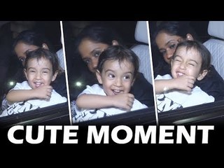 Salman के भांजे Ahil का MEDIA संग सबसे CUTE MOMENT | Karan Johar Kid's Birthday Party 2018