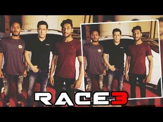 Salman Khan ने RACE 3 के set पर FANS को किया खुश साथ, खिचाई तश्वीर