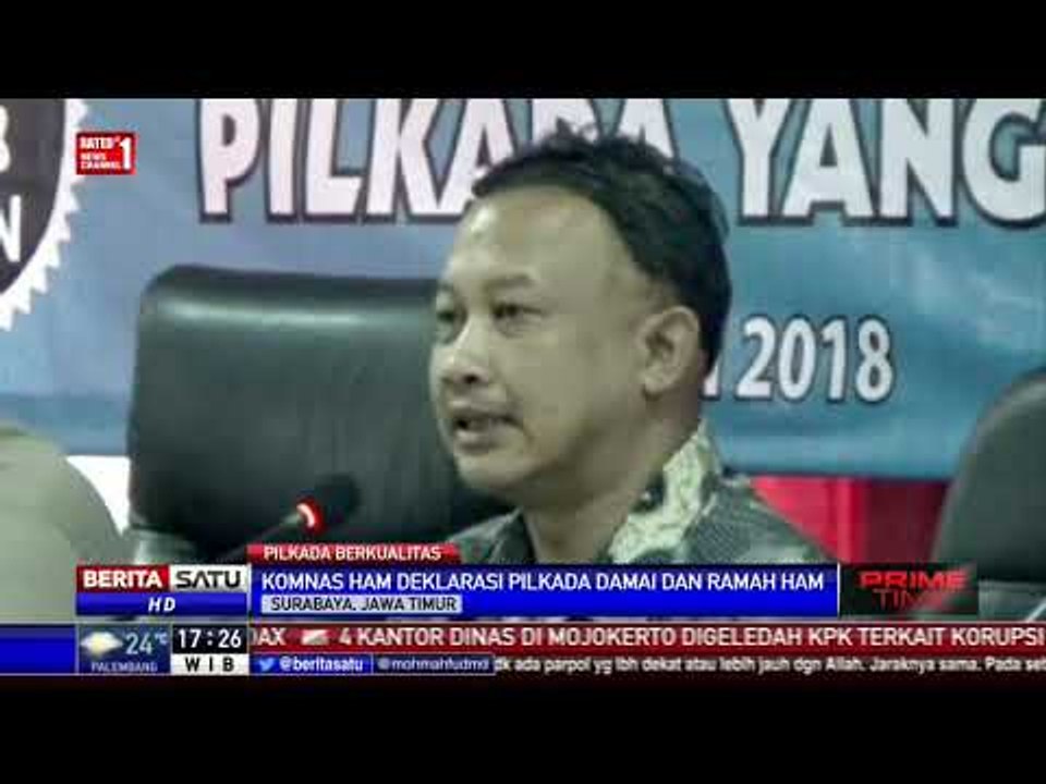 KPU dan Komnas HAM Gelar Deklarasi Pilkada DamaI