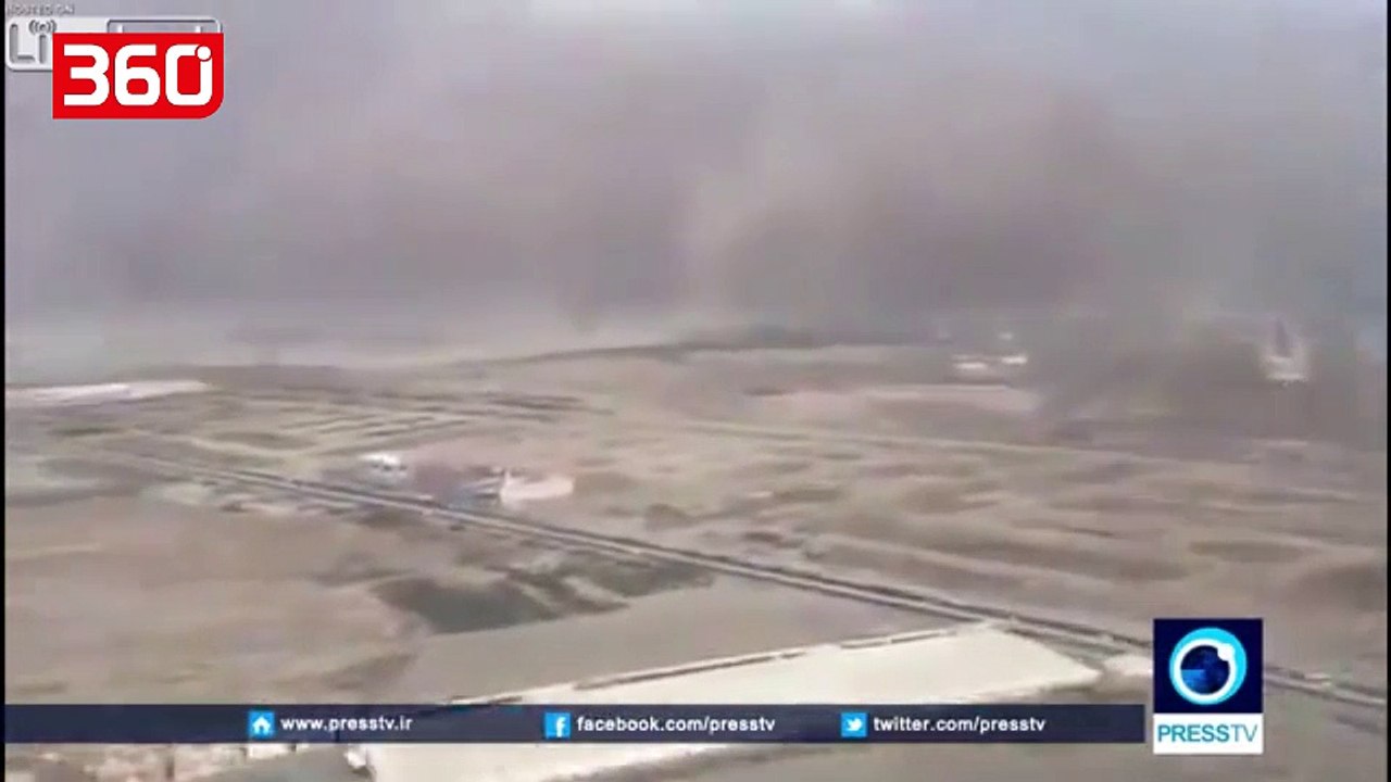 Momenti kur piloti arrin të ulë avionin në mes të stuhisë së rërës (360video)