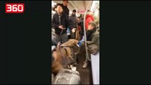 I bërtiti pse futi qenin në metro, pronari i sul pitbullin vajzës së re (360video)
