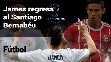 James Rodríguez regresa al Santiago Bernabéu