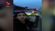 حكاية مواطنة باتت في سيارتها مع ابنتها بسبب الأمطار النجدة مش بترد