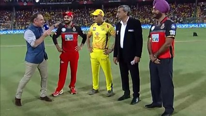 பெங்களூரை எதிர்த்து சென்னை பந்து வீச முடிவு