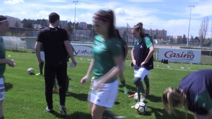 ASSE Féminine: l'échauffement avant la rencontre