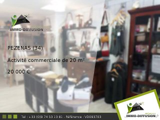 Activité commerciale A vendre Pezenas 20m2 - Centre historique