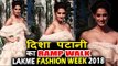 Gorgeous Disha Patani ने किया Ramp Walk | Lakme Fashion Week 2018 | #LFW2018