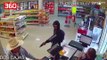 Klienti hero, përleshet me grabitësin e armatosur (360video)