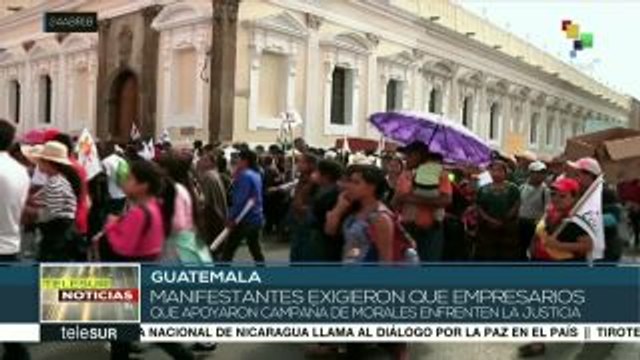 Guatemala: campesinos marchan para exigir la renuncia de Jimmy Morales