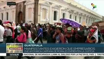 Guatemala: campesinos marchan para exigir la renuncia de Jimmy Morales