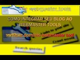 Como sincronizar o webmaster tools no Wordpress | ferramentas webmaster para blog