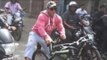 Salman Khan Enjoys Cycling On Busy Streets Of Mumbai
