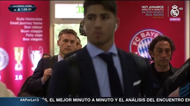 Así llegó el Real Madrid al Allianz Arena para la ida de semis de Champions League