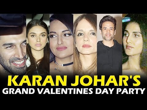 Bollywood Actor पोहचे Karan Johar की GRAND Valentines Day पार्टी पर