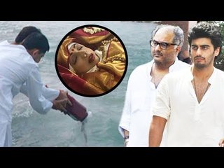 Arjun और jhanvi करेंगे Sridevi की अस्थियां को आज विसर्जित