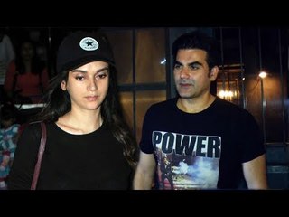 Salman Khan के भाई Arbaaz Khan और  Aditi Rao Hydari पोह्ची Bandra